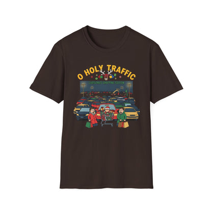 O Holy Traffic Christmas Shopping Edition Funny Holiday Tee