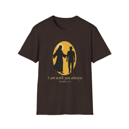 I Am With You Always Faith-Inspired Christian T-Shirt Matthew 28:20