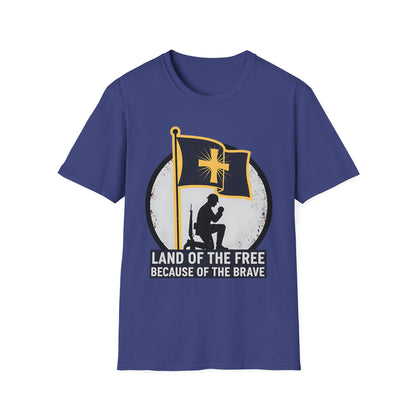Land of the Free Because of the Brave Patriotic T‑Shirt