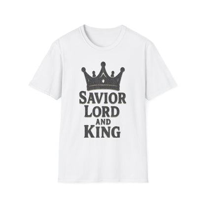 Savior Lord and King Unisex Softstyle Christian T-Shirt