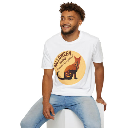 Pumpkin Everything - Halloween Cat Unisex T-Shirt