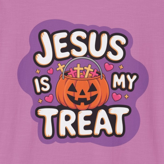 A030 - Jesus is My Treat Unisex Softstyle Halloween T-Shirt