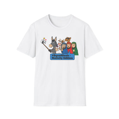 Nativity Squad Goals Selfie Funny Christmas Holiday T-Shirt