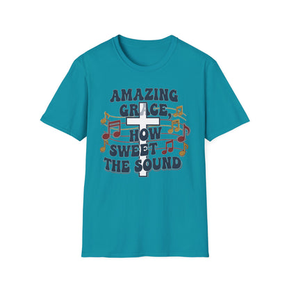 Amazing Grace Musical Unisex Softstyle Christian T-Shirt