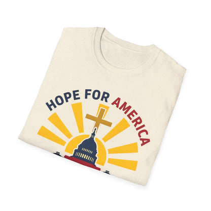 Hope for America Christian Patriotic T-Shirt — Capitol & Cross Design