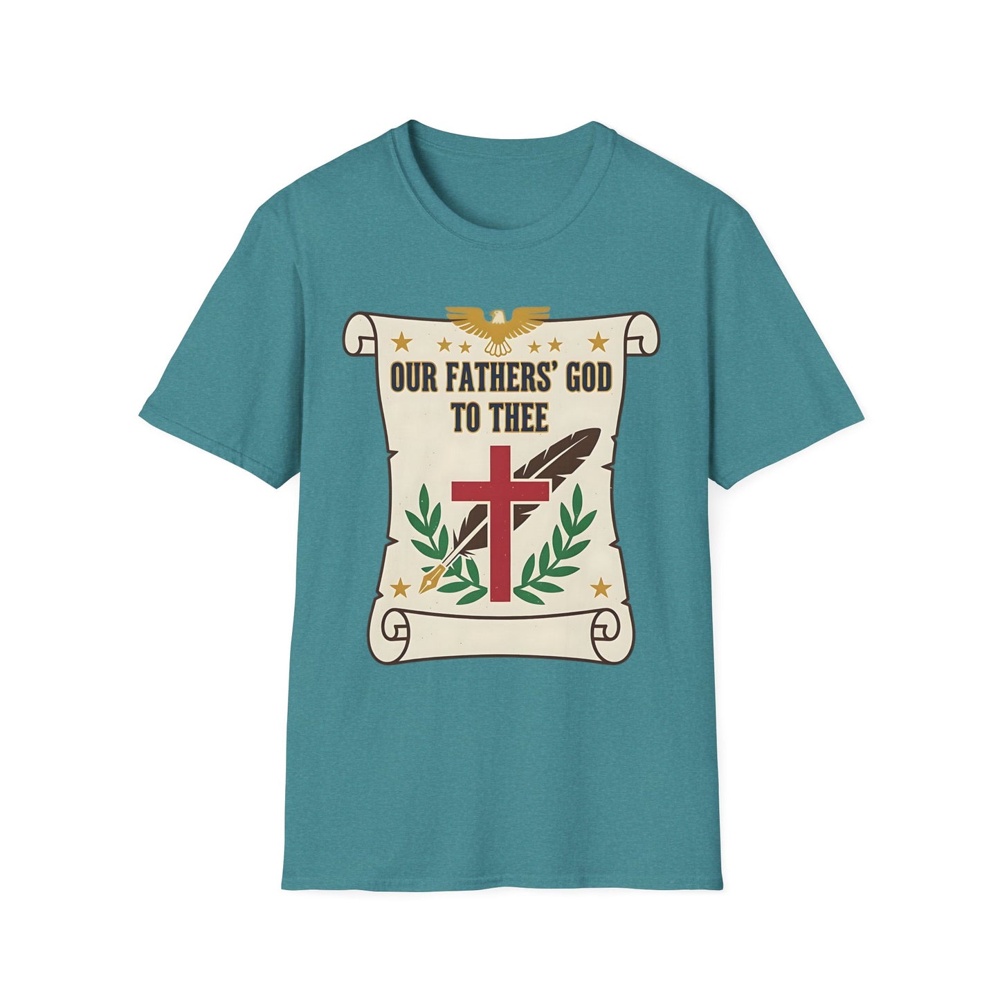 Our Fathers' God to Thee Christian Hymn T-Shirt