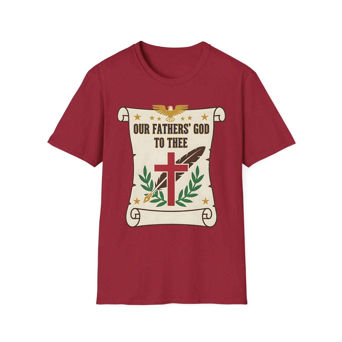 Our Fathers' God to Thee Christian Hymn T-Shirt