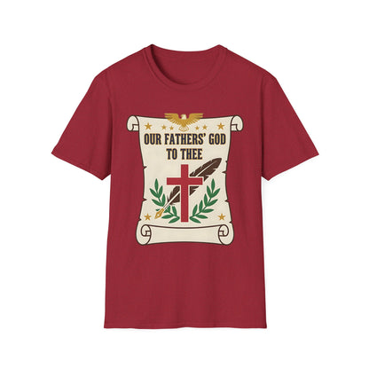 Our Fathers' God to Thee Christian Hymn T-Shirt