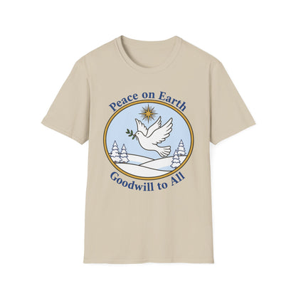 A061 - Peace on Earth Goodwill to All Christian T-Shirt