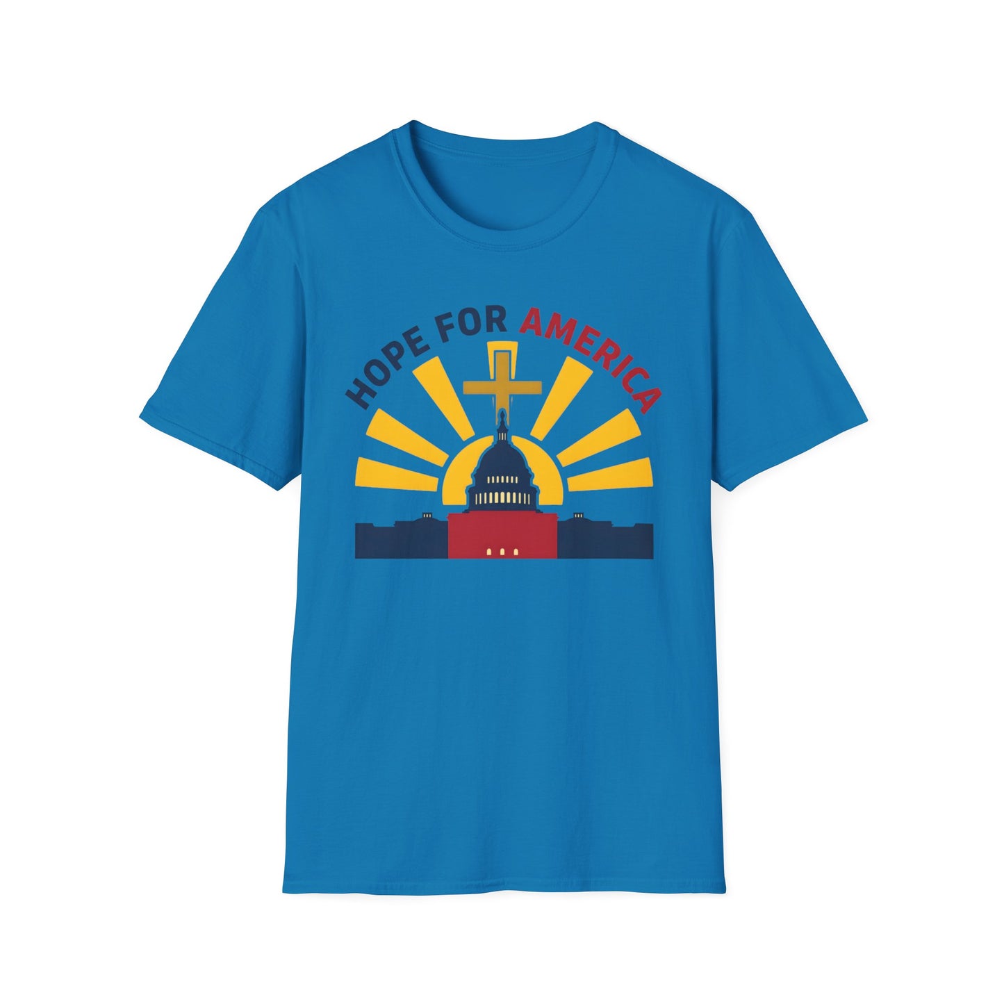 Hope for America Christian Patriotic T-Shirt — Capitol & Cross Design