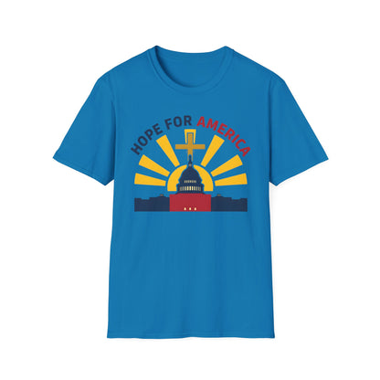 Hope for America Christian Patriotic T-Shirt — Capitol & Cross Design