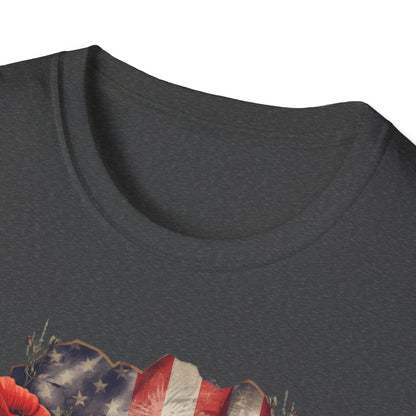 A045 - Never Forget - Memorial Day Tribute Remembrance T-Shirt