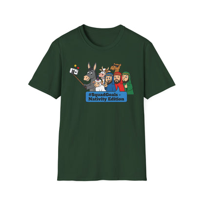 Nativity Squad Goals Selfie Funny Christmas Holiday T-Shirt