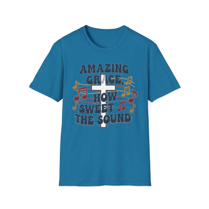 Amazing Grace Musical Unisex Softstyle Christian T-Shirt