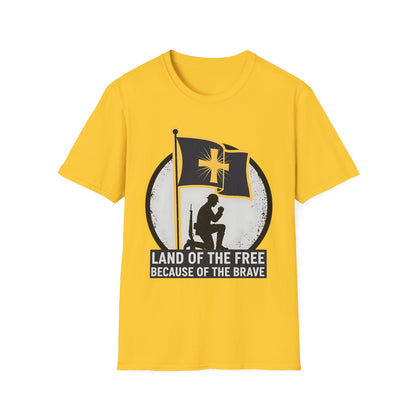 Land of the Free Because of the Brave Patriotic T‑Shirt
