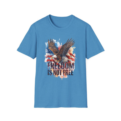 Freedom is Not Free - Flag and Eagle Patriotic T-Shirt