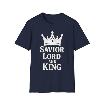 Savior Lord and King Unisex Softstyle Christian T-Shirt
