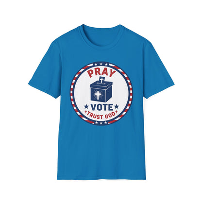 Pray Vote Trust God Patriotic Christian T-Shirt