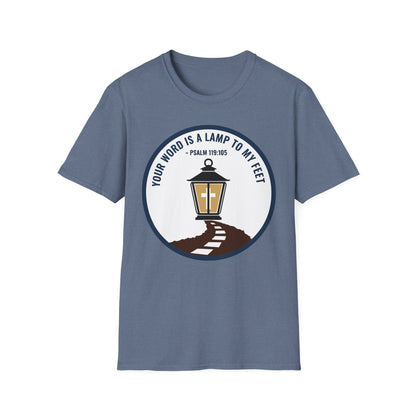 Your Word is a Lamp to My Feet Psalm 119:105 Inspirational Christian T-Shirt