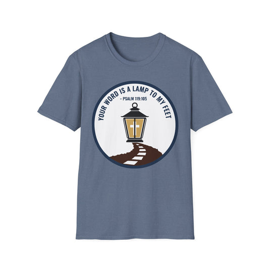 A117 - Your Word is a Lamp to My Feet Psalm 119:105 Inspirational Christian T-Shirt