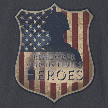 A046 - Remember Our Nation's Heroes Unisex Softstyle Patriotic T-Shirt