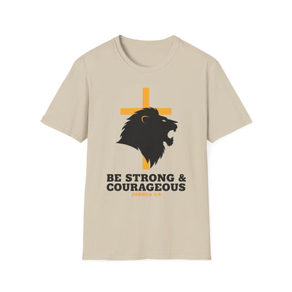 Be Strong & Courageous Joshua 1:9 Inspirational Christian T-Shirt