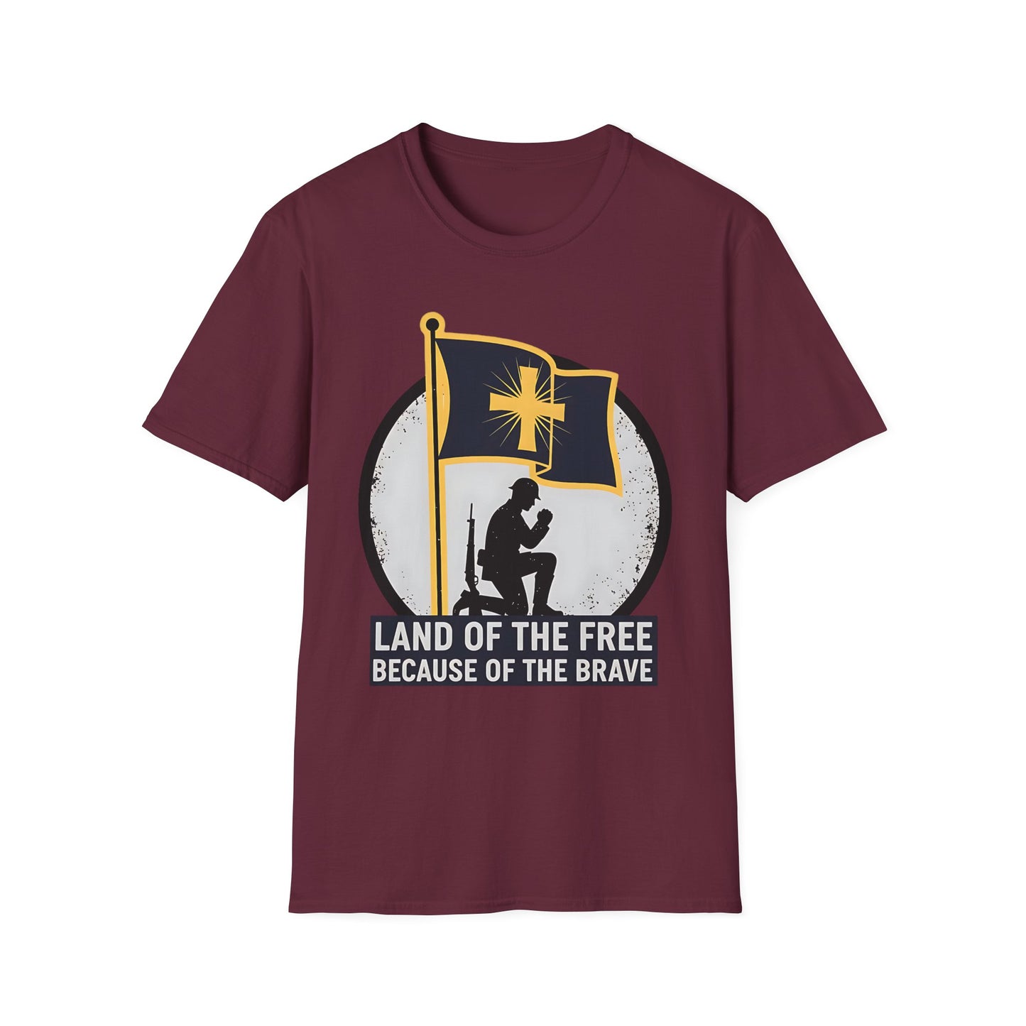 Land of the Free Because of the Brave Patriotic T‑Shirt