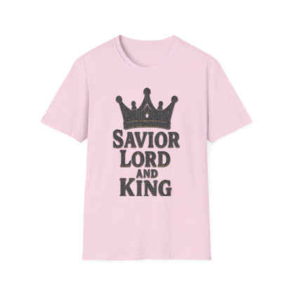 Savior Lord and King Unisex Softstyle Christian T-Shirt