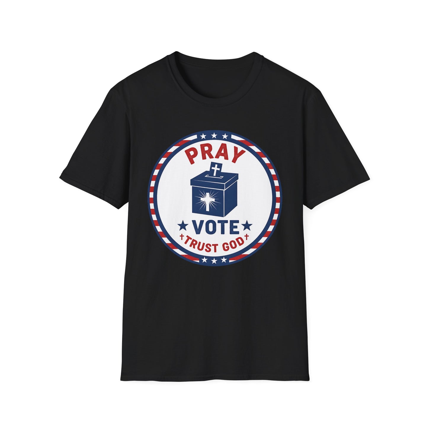 Pray Vote Trust God Patriotic Christian T-Shirt