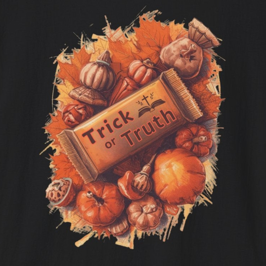 A033V2 - Halloween Trick or Truth Unisex Christian T-Shirt