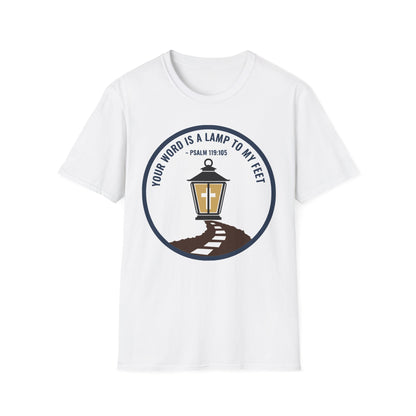 Your Word is a Lamp to My Feet Psalm 119:105 Inspirational Christian T-Shirt