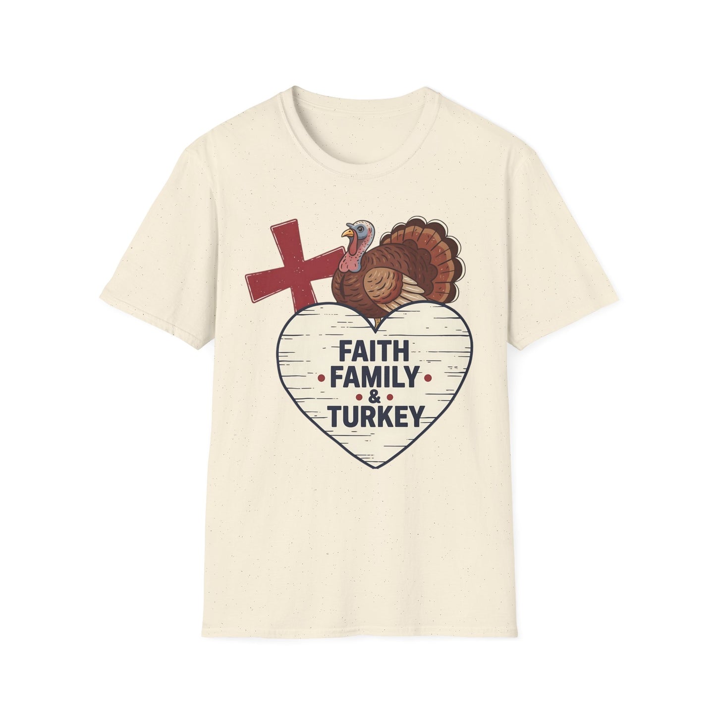 A059 - Faith Family & Turkey Thanksgiving T-Shirt