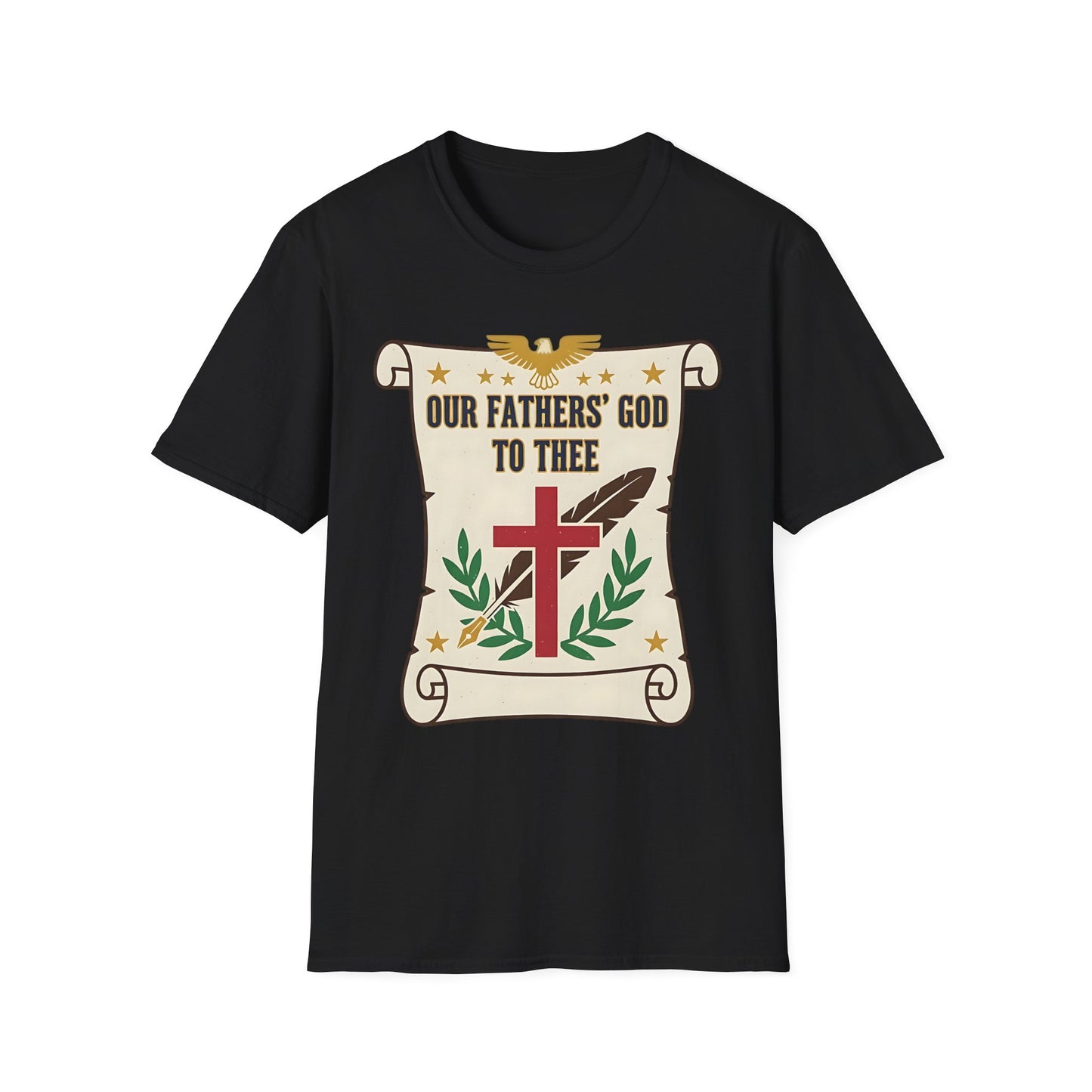 Our Fathers' God to Thee Christian Hymn T-Shirt