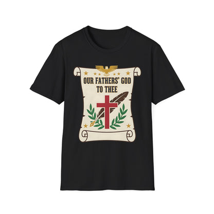 Our Fathers' God to Thee Christian Hymn T-Shirt