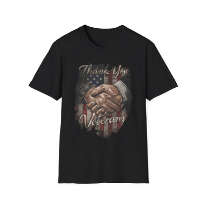 Thank You Veterans Unisex Softstyle Patriotic T-Shirt