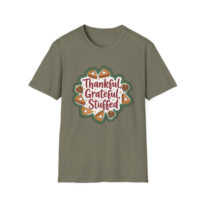 A047 - Thankful Grateful Stuffed Unisex Humorous Thanksgiving T-Shirt