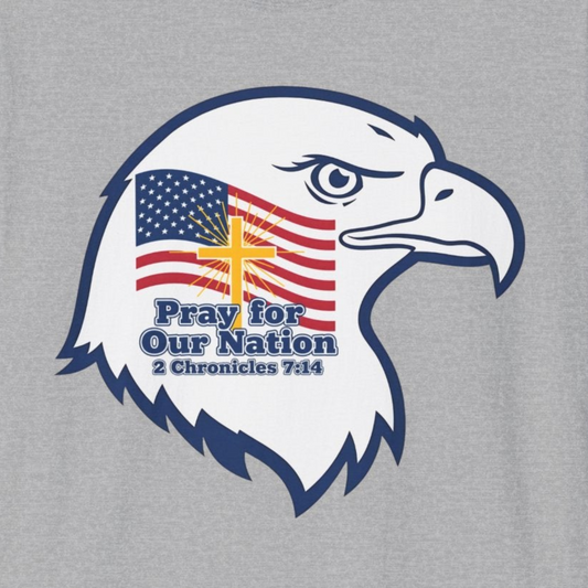 A160 - Pray for Our Nation Christian Patriotic T-Shirt