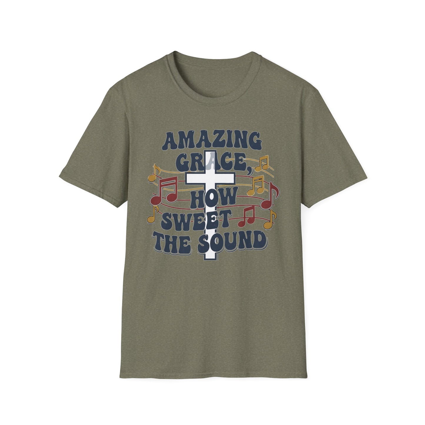 Amazing Grace Musical Unisex Softstyle Christian T-Shirt