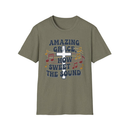 Amazing Grace Musical Unisex Softstyle Christian T-Shirt