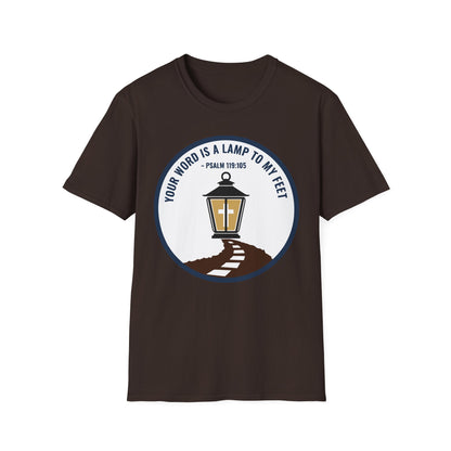 Your Word is a Lamp to My Feet Psalm 119:105 Inspirational Christian T-Shirt