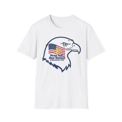 Pray for Our Nation Christian Patriotic T-Shirt
