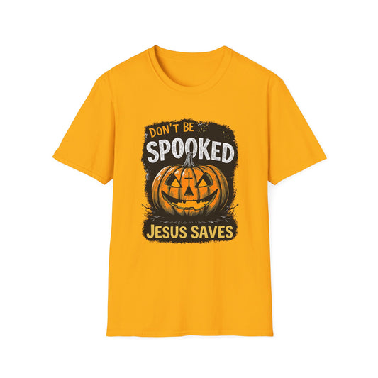 A031 - Don't Be Spooked Jesus Saves Halloween Christian T-Shirt
