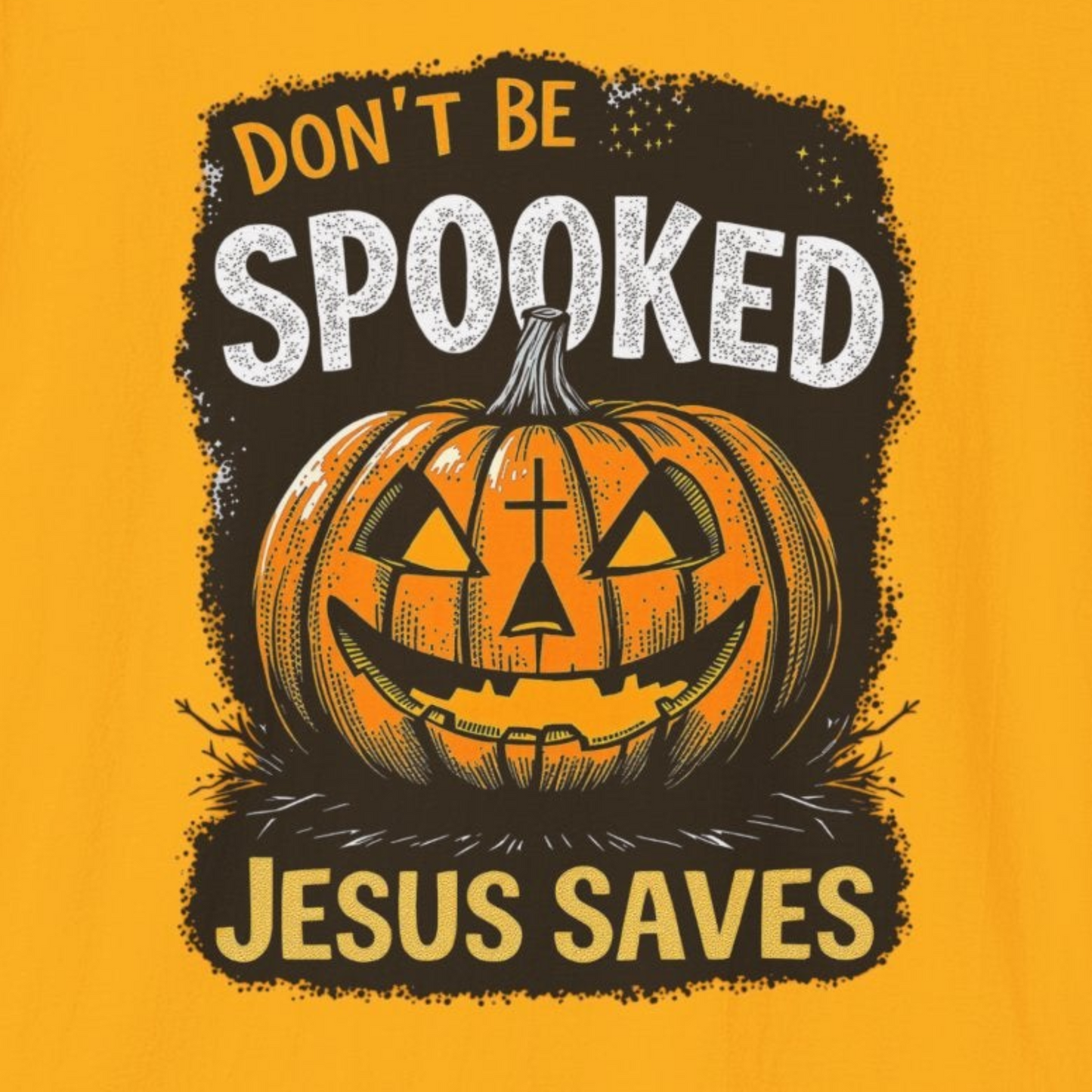 A031 - Don't Be Spooked Jesus Saves Halloween Christian T-Shirt