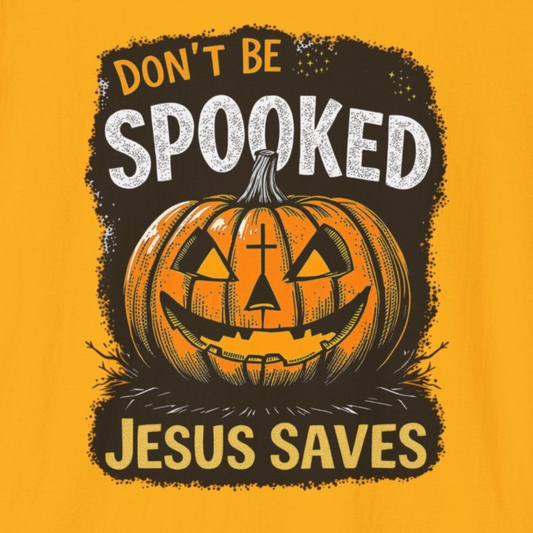 A031 - Don't Be Spooked Jesus Saves Halloween Christian T-Shirt