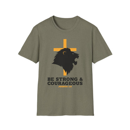 Be Strong & Courageous Joshua 1:9 Inspirational Christian T-Shirt