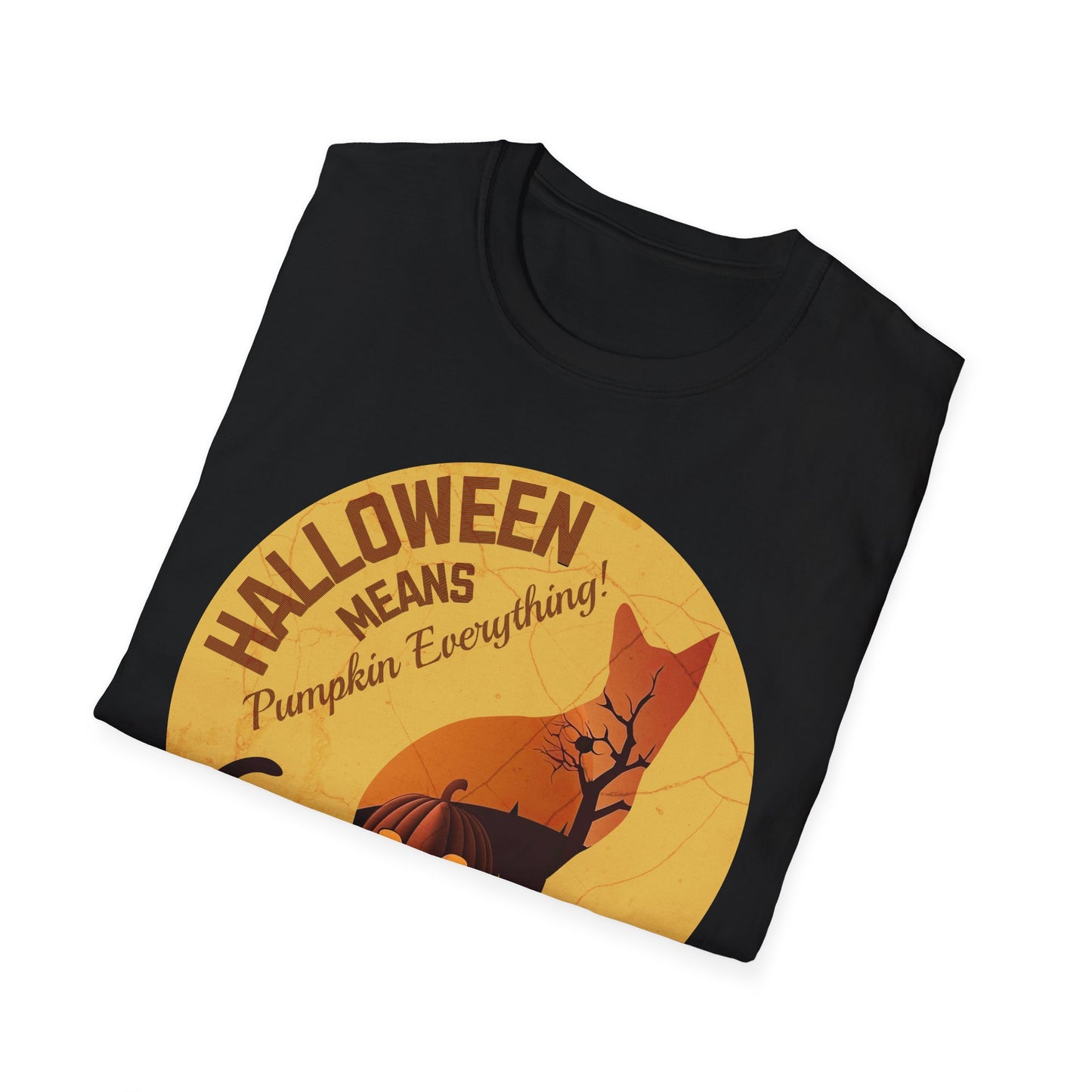 A027 - Pumpkin Everything - Halloween Cat Unisex T-Shirt