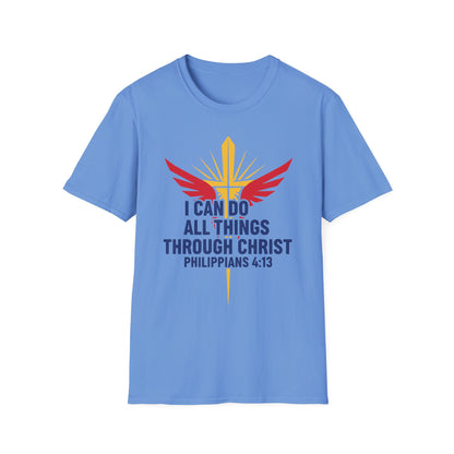I Can Do All Things Through Christ Philippians 4:13 Christian Inspirational T-Shirt