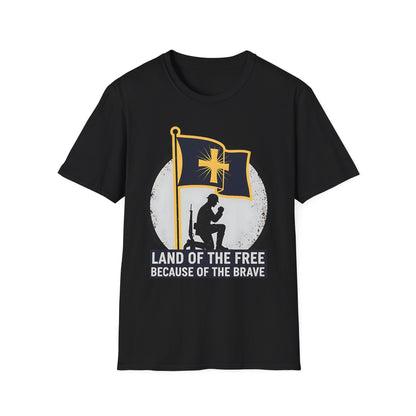 Land of the Free Because of the Brave Patriotic T‑Shirt
