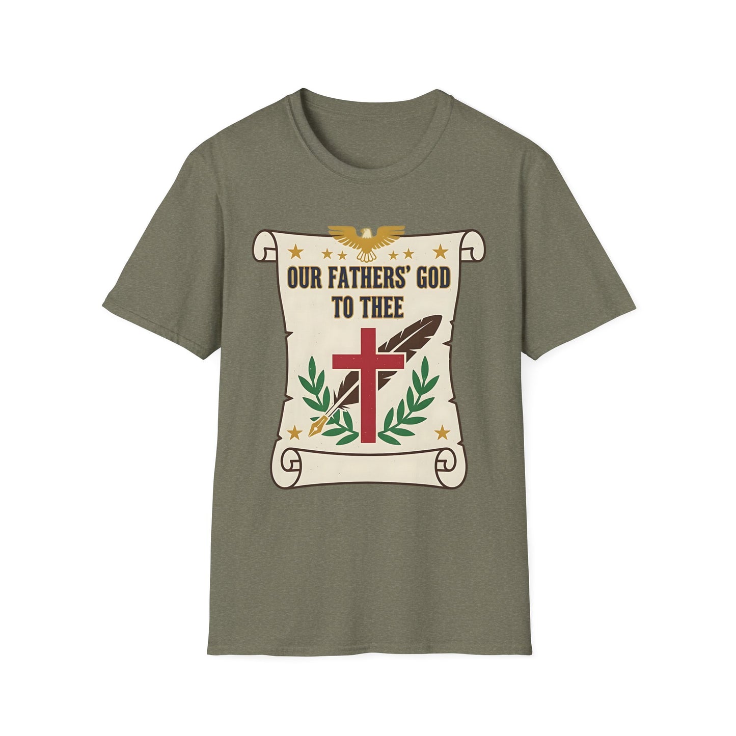Our Fathers' God to Thee Christian Hymn T-Shirt