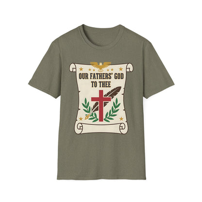 Our Fathers' God to Thee Christian Hymn T-Shirt